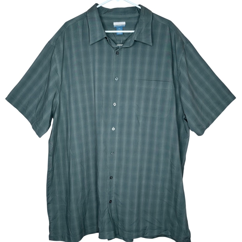 Breakwater NWT Y2K Men's XXL Button Up Shirt Grassy Glen Short Sleeve Vacation